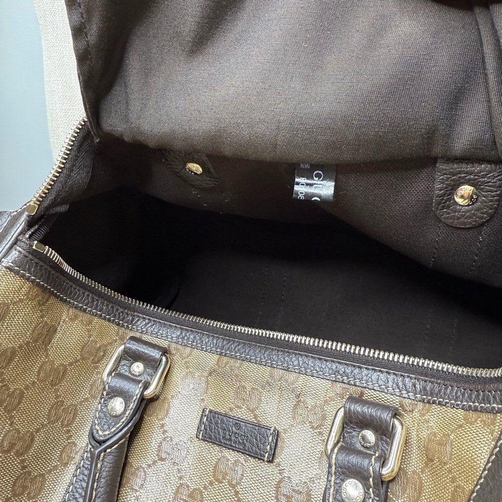 Authentic Gucci Joy Boston bag brown monogram coated canvas medium size - Picture 16 of 16